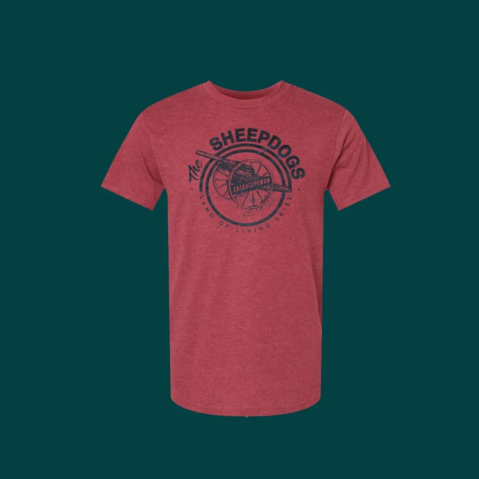 Sheepdogs Cannon t-shirt rouge chiné col rond