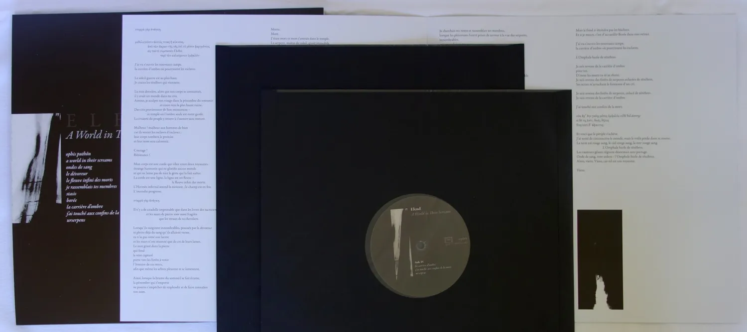 Elend A World In Their Screams double vinyle DLP