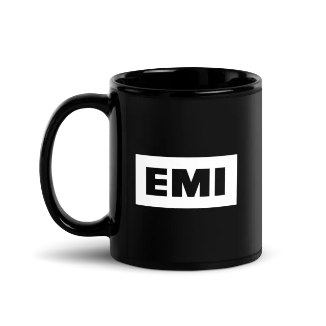 EMI Logo mug noir céramique 325 ml