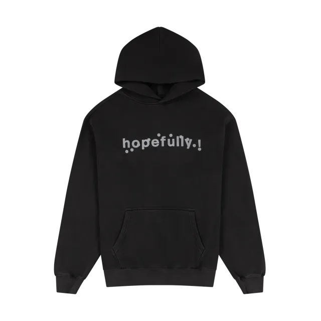 EMI hopefully! hoodie noir coton recyclé