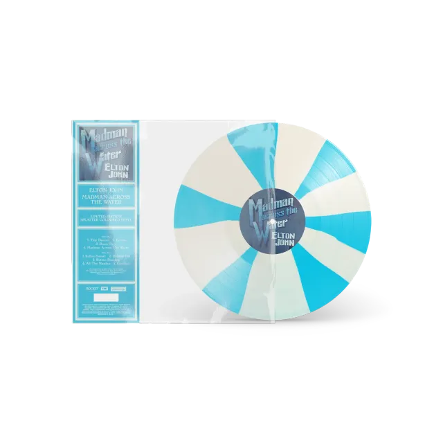 EMI Madman Across The Water vinyle LP bleu 180g