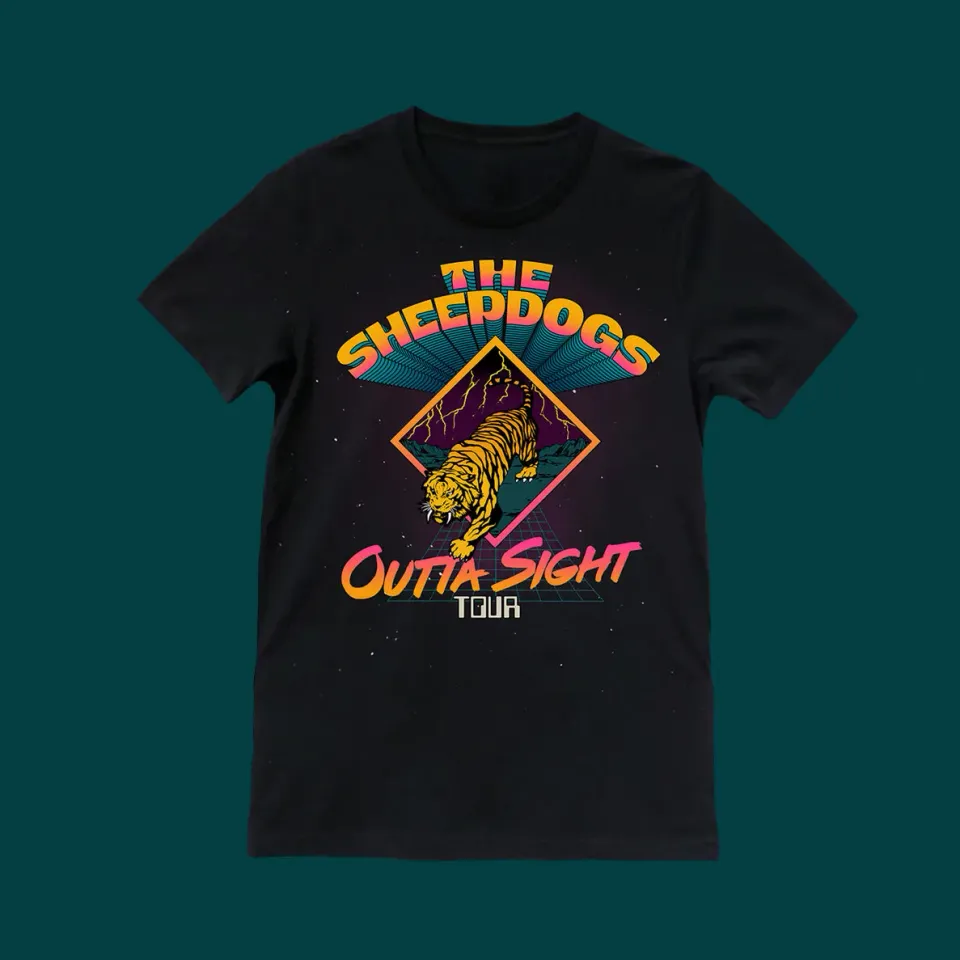 Sheepdogs Recording Co Outta Sight t-shirt tournée tigre
