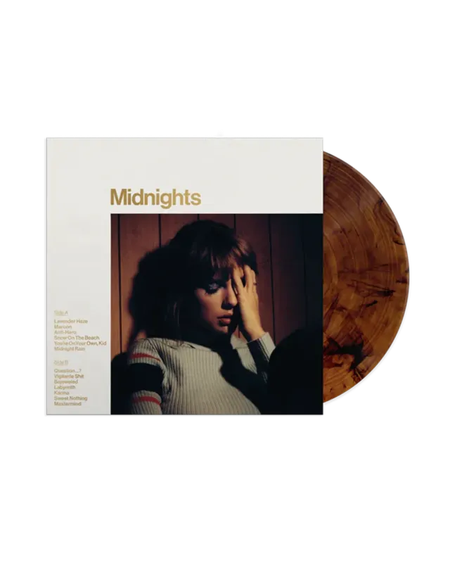 EMI Midnights Mahogany Edition vinyle marbré