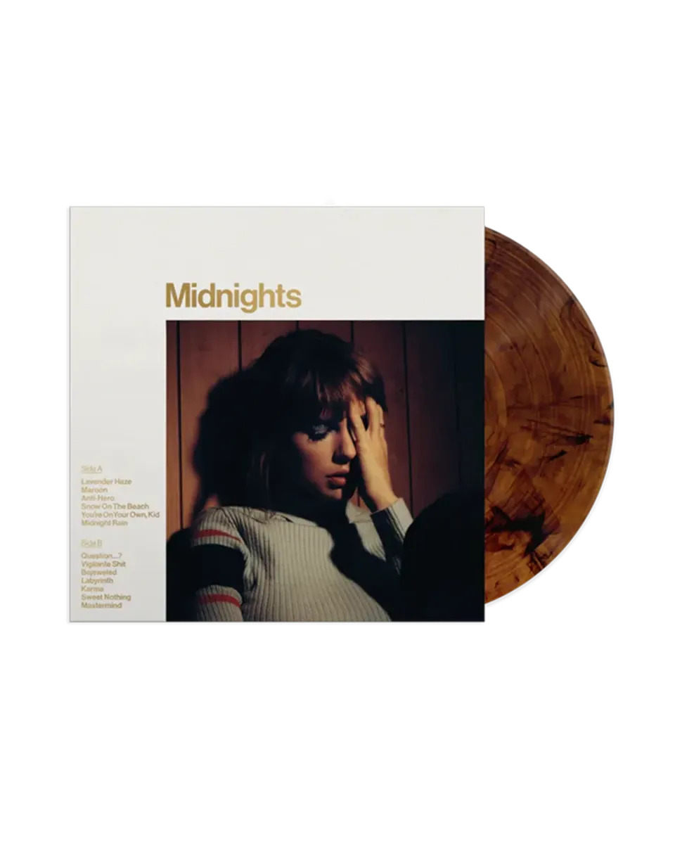 EMI Midnights Mahogany Edition vinyle marbré
