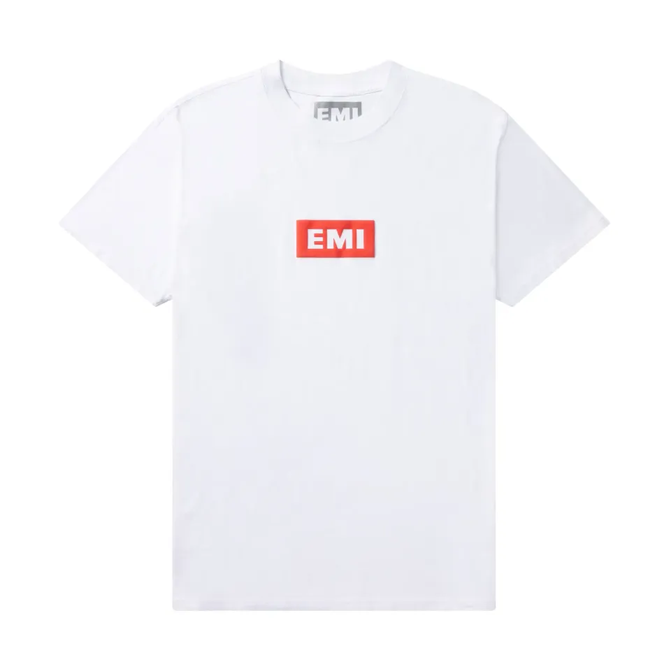 EMI Box Logo T-Shirt coton épais 240 g puff print