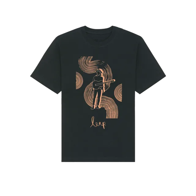 EMI Leap Abstract Line t-shirt coton noir