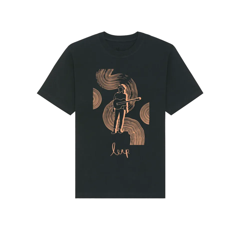 EMI Leap Abstract Line t-shirt coton noir