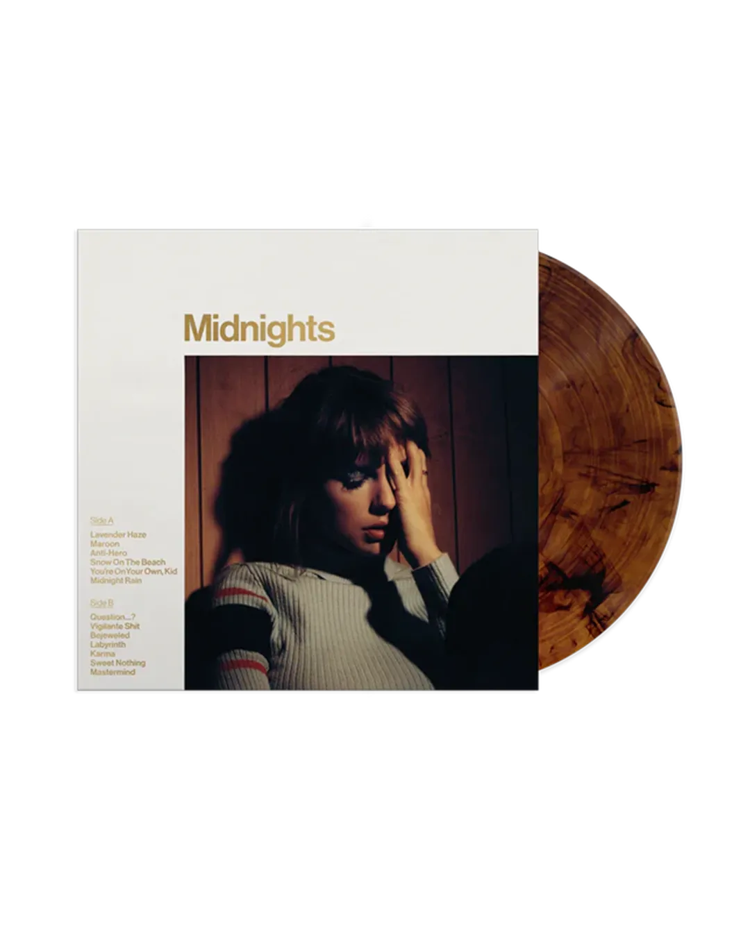 EMI Midnights Mahogany Edition vinyle marbré