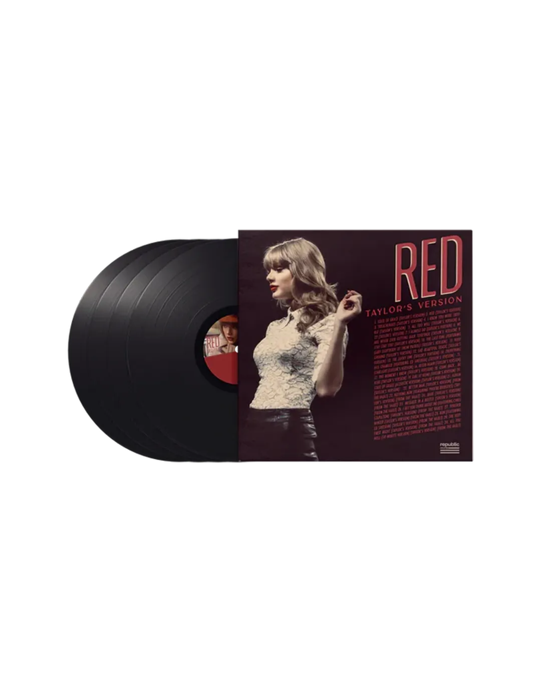 Taylor Swift Red Taylor's Version vinyle 4 LP noir