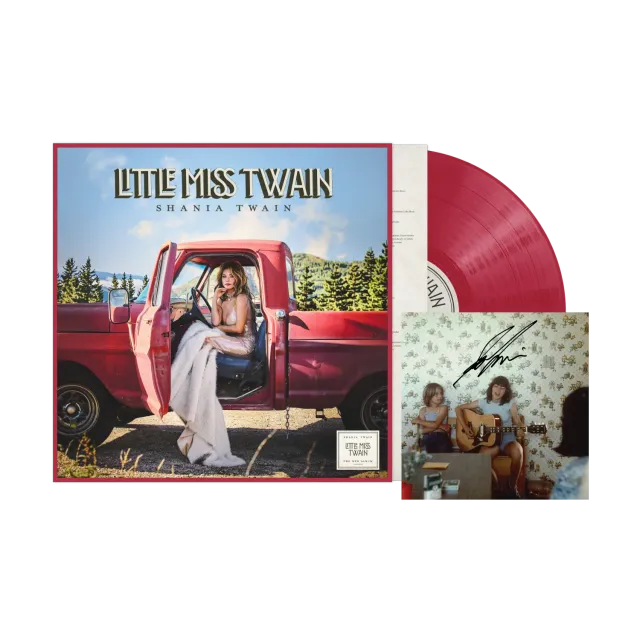EMI Shania Twain Little Miss Twain vinyle rouge signé