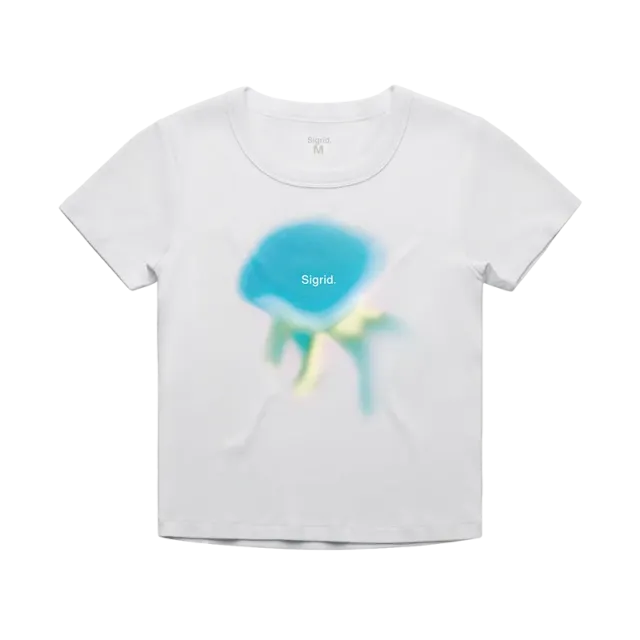 EMI Sigrid Jellyfish Baby T-shirt blanc coton