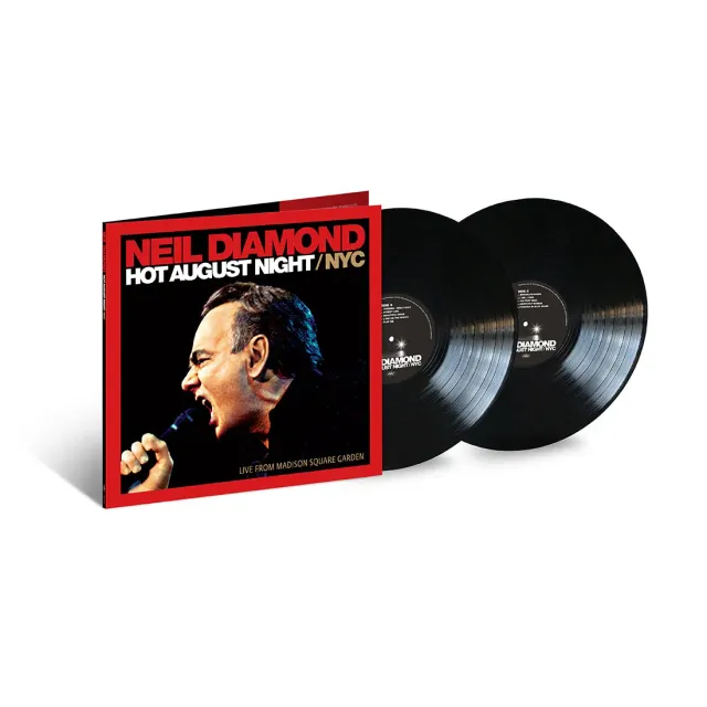 Neil Diamond Hot August Night NYC vinyle 2LP noir live