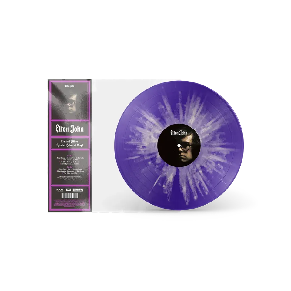 EMI Elton John Vinyle LP splatter violet édition limitée