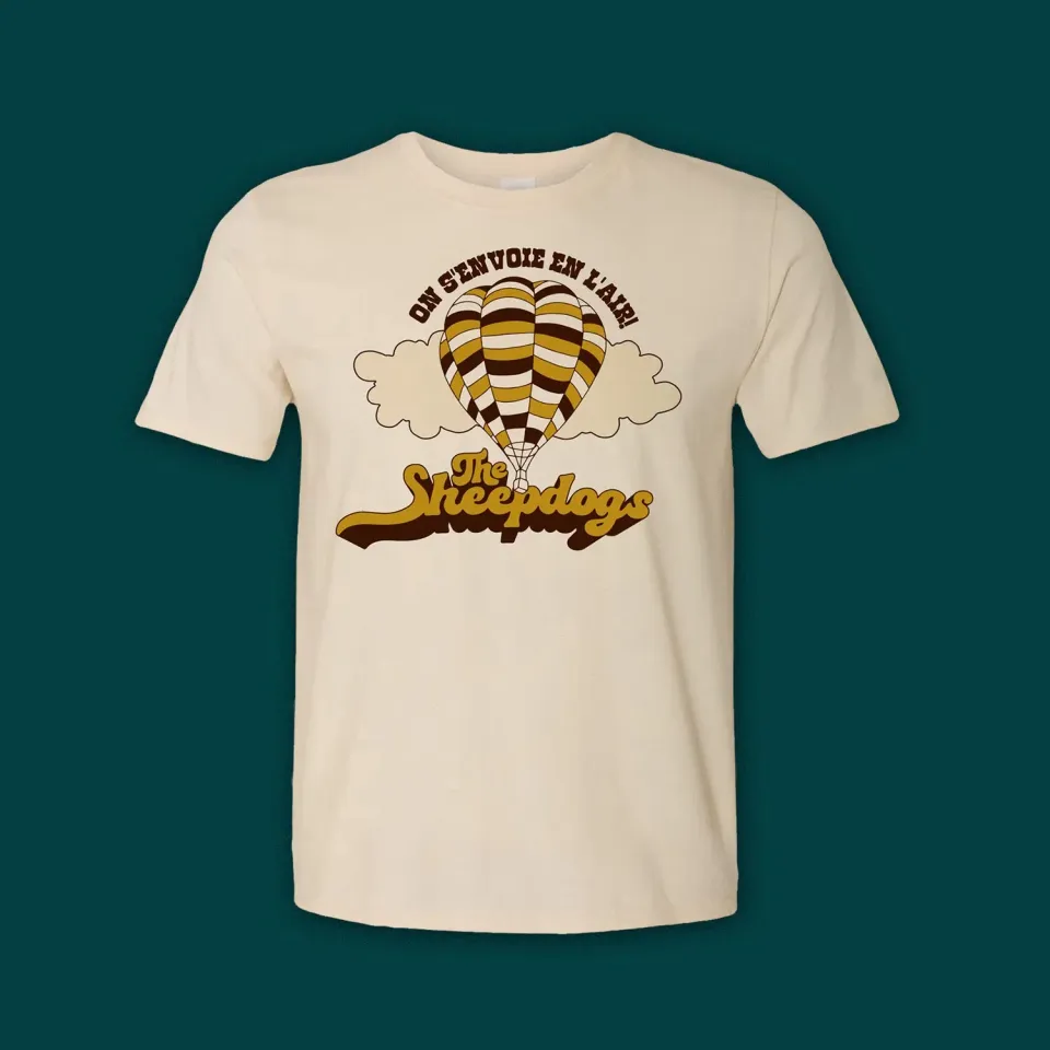 Sheepdogs Recording Co Hot Air Balloon t-shirt crème