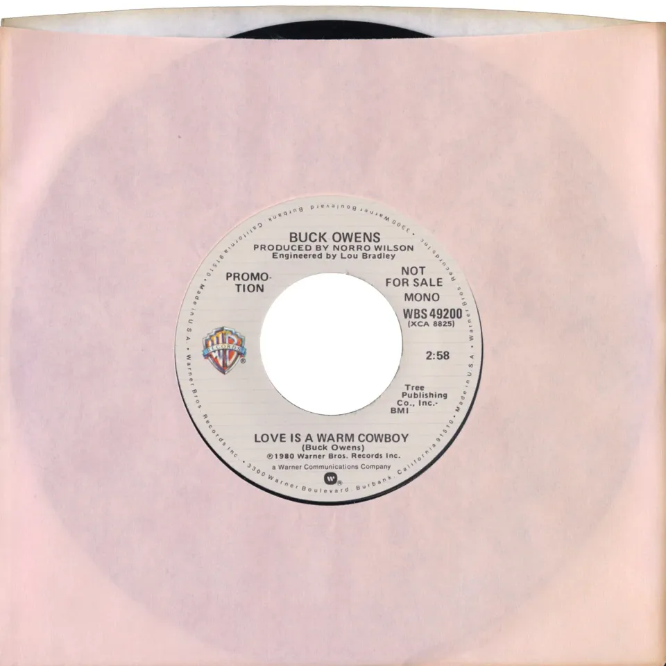 Omnivore Recordings Buck Owens Love Is A Warm Cowboy 45 tours