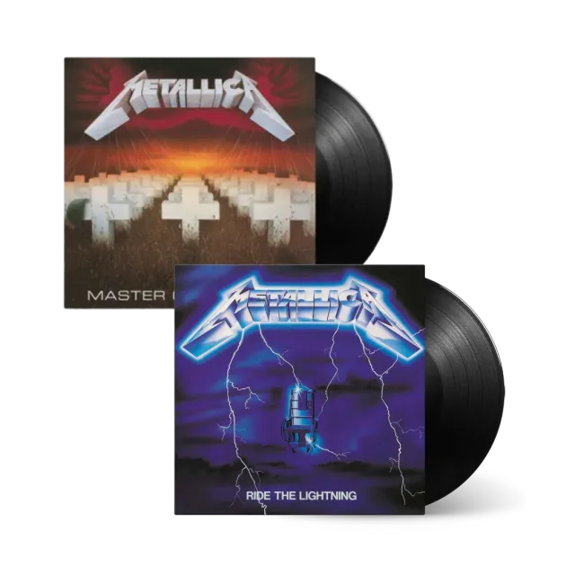 Metallica Master Of Puppets Ride The Lightning vinyles 2LP