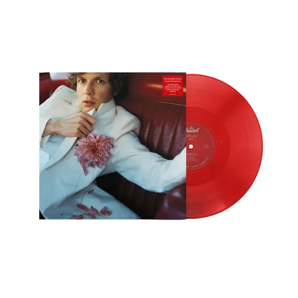 EMI Beck Everybody's Gotta Learn vinyle rouge opaque