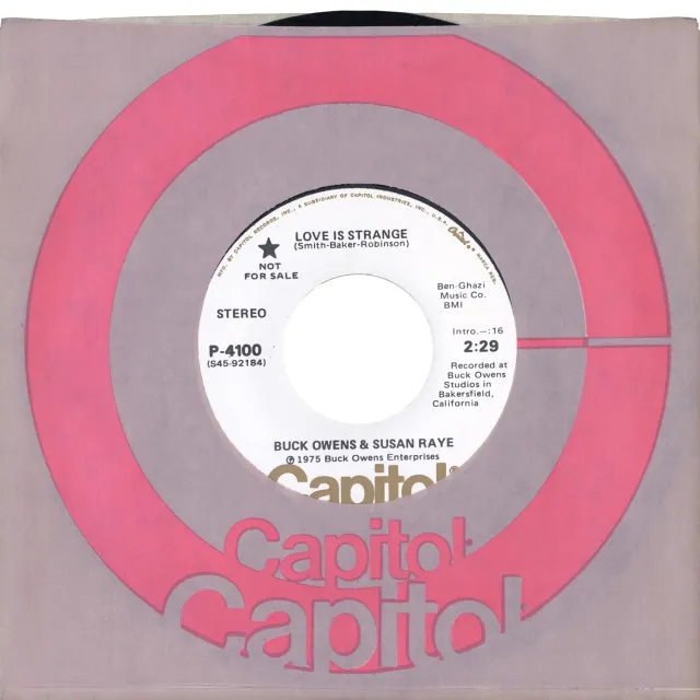 Omnivore Recordings Buck Owens Susan Raye Love Is Strange vinyle 7" vintage