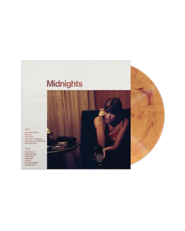 EMI Midnights Blood Moon Edition vinyle orange marbré