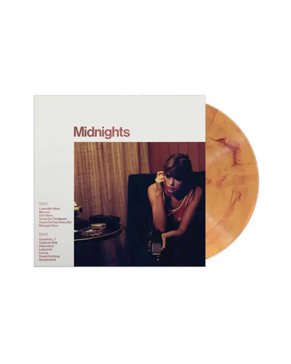 EMI Midnights Blood Moon Edition vinyle orange marbré