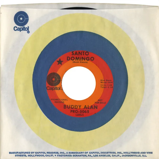 Omnivore Buddy Alan Santo Domingo 45 tours vintage single