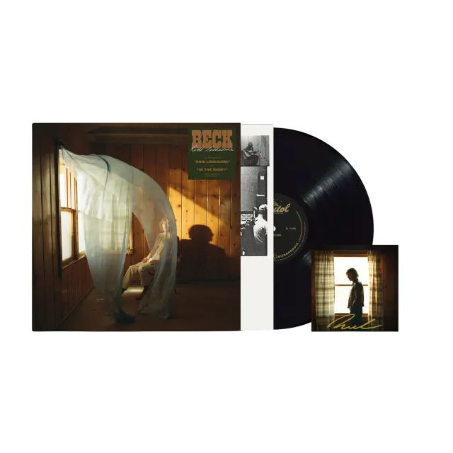 Beck Ride Lonesome LP vinyle + carte art signée