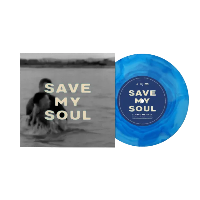 EMI Save My Soul single 7" vinyle bleu