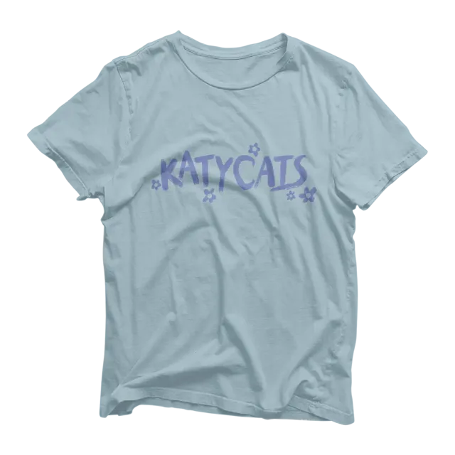 EMI KP5 t-shirt bleu clair Katycats unisexe