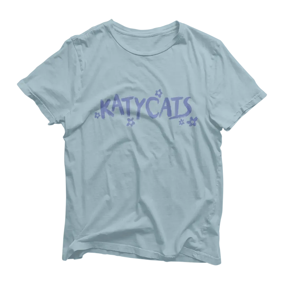 EMI KP5 t-shirt bleu clair Katycats unisexe
