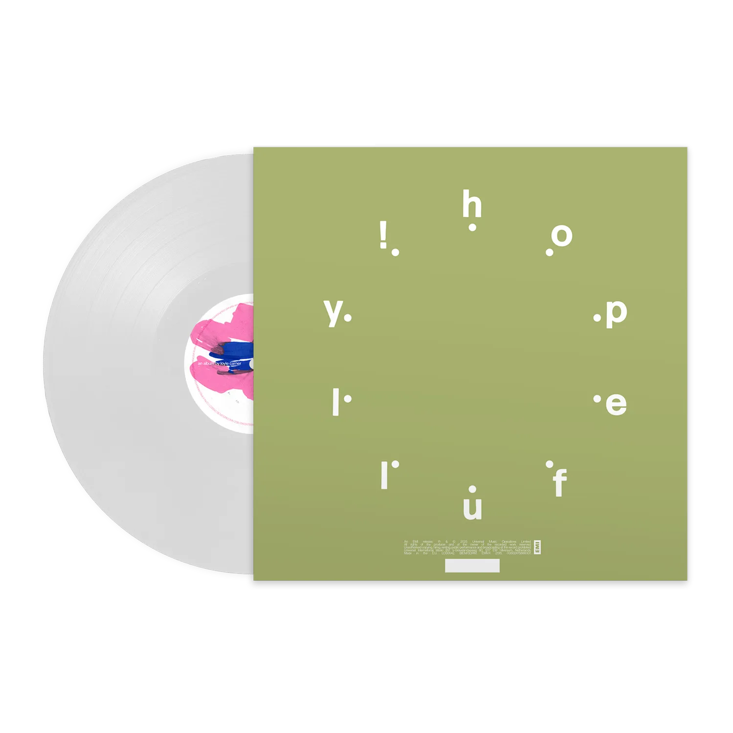 EMI Hopefully! vinyle transparent crystal clear 140g