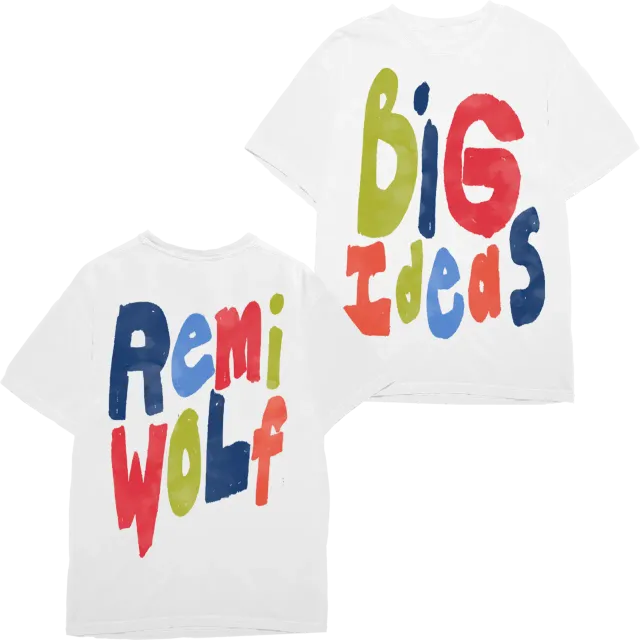 EMI Big Ideas T-shirt coton blanc Remi Wolf S-XXL