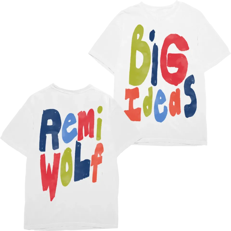 EMI Big Ideas T-shirt coton blanc Remi Wolf S-XXL
