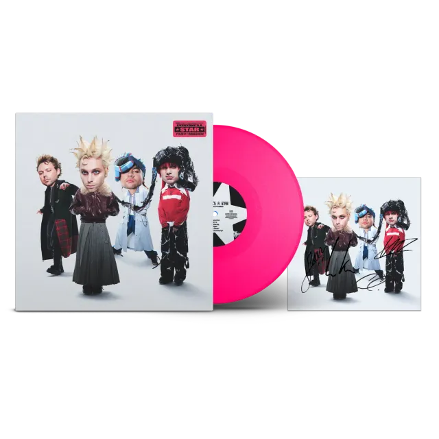 Everyone’s A Star vinyle rose glitter + carte signée