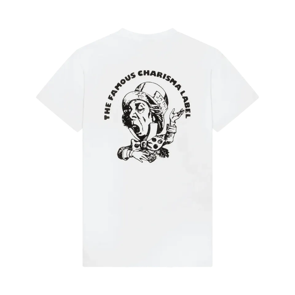 Charisma logo blanc t-shirt coton bio S à 2XL