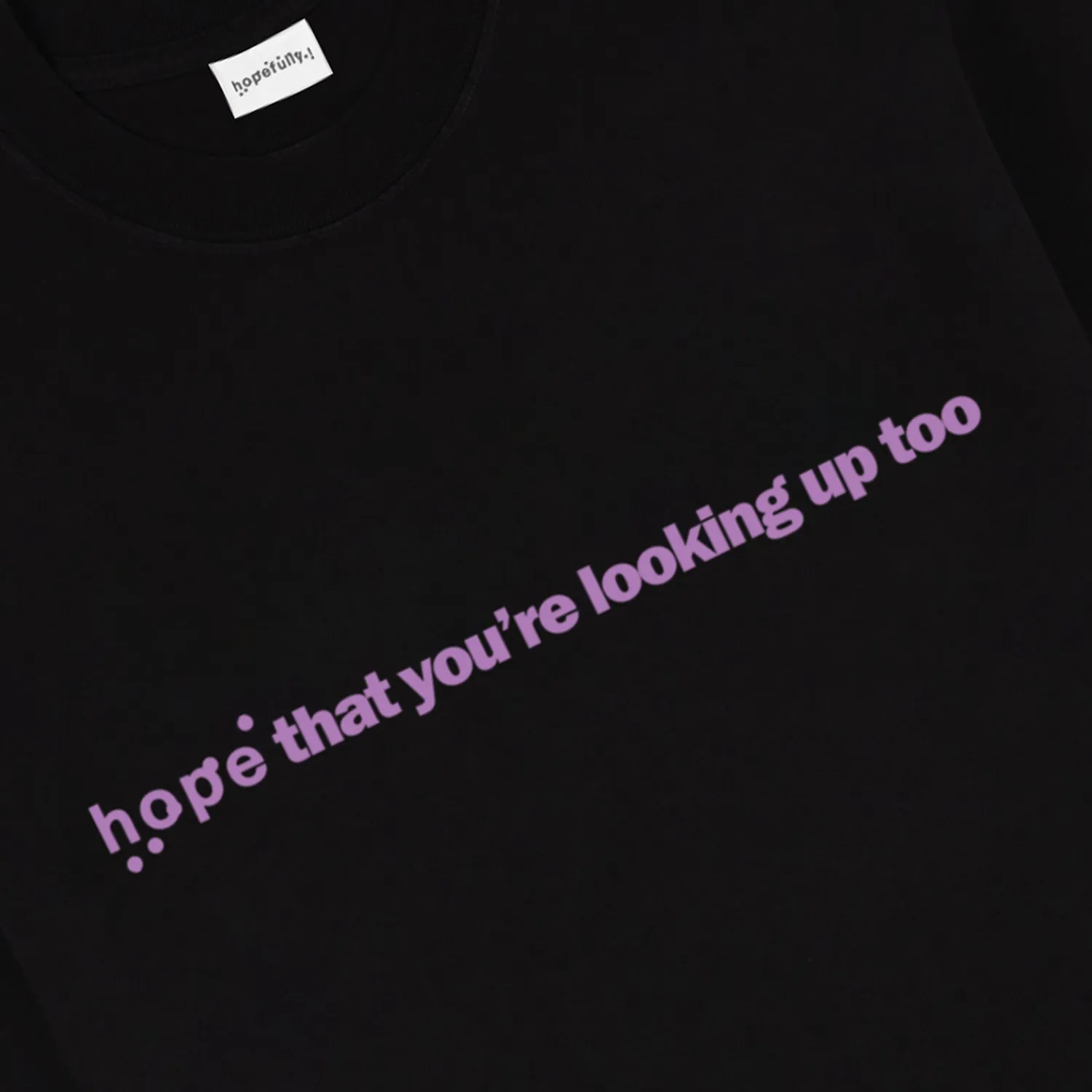 EMI hope looking up t-shirt noir coton S-XXL