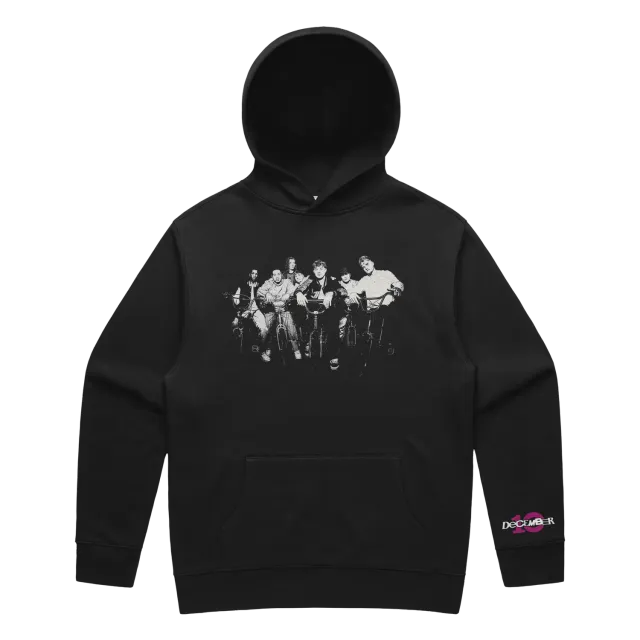 EMI December 10 Hoodie noir sweat capuche coton