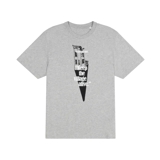 EMI Keep The Village Alive T-shirt gris coton vintage
