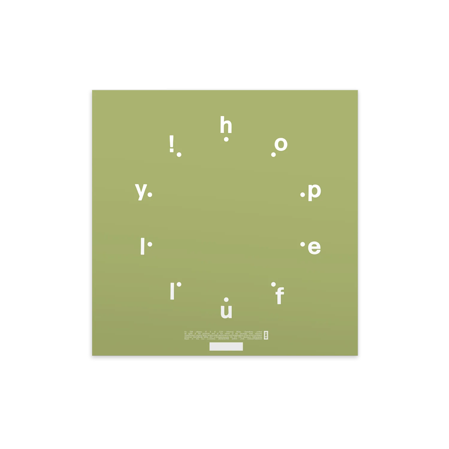 EMI Hopefully! vinyle transparent crystal clear 140g