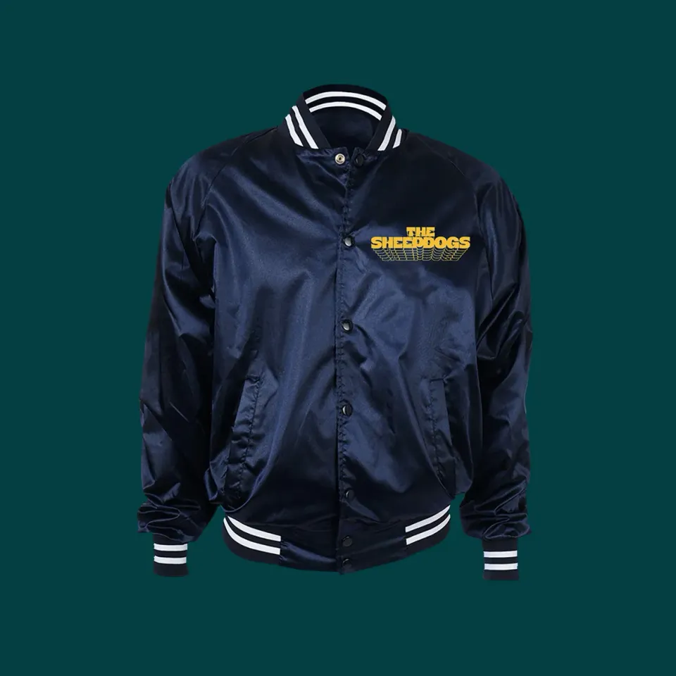 Sheepdogs Recording Co Navy Blue veste bomber bleu marine