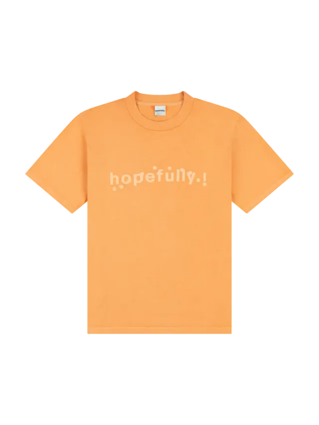 EMI Hopefully t-shirt orange overdye coton
