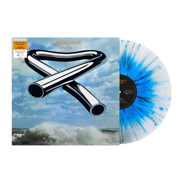 EMI Tubular Bells vinyle LP bleu splatter NAD26