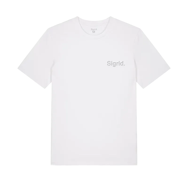 EMI Sigrid t-shirt blanc coton logo puff