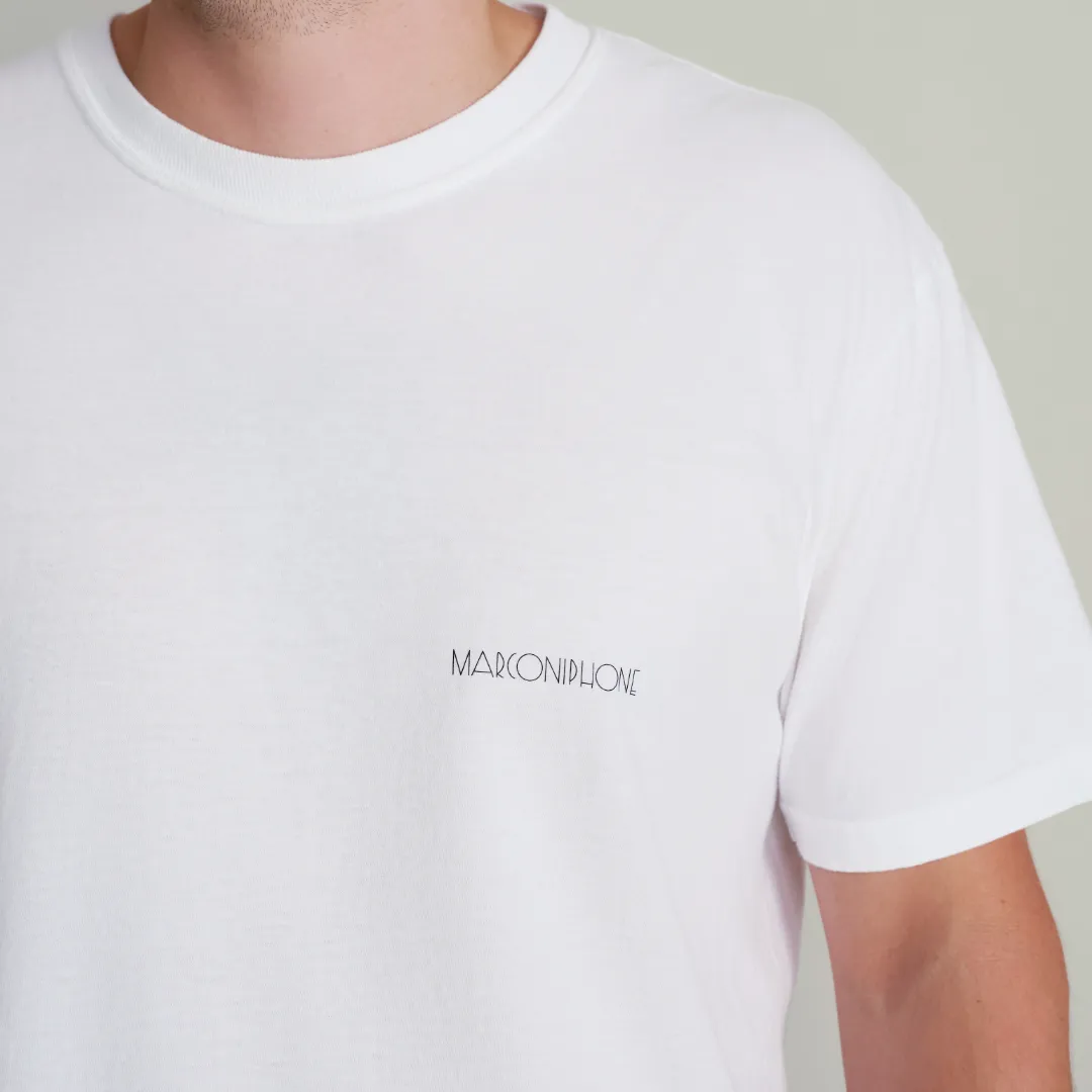 EMI Marconi T-shirt blanc coton 100% ring-spun