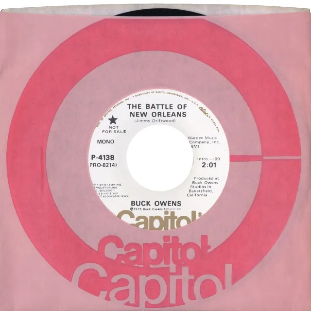 Omnivore Buck Owens Battle Of New Orleans 45 tours vintage mono