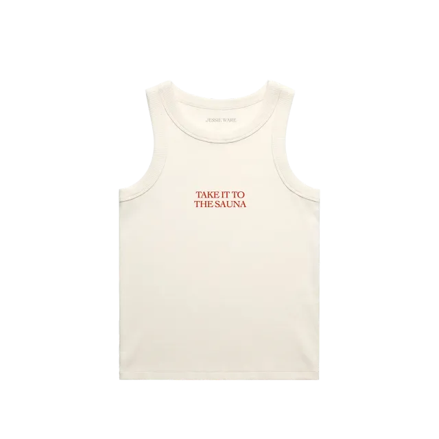 EMI Sauna débardeur écru coton bio XS à XL