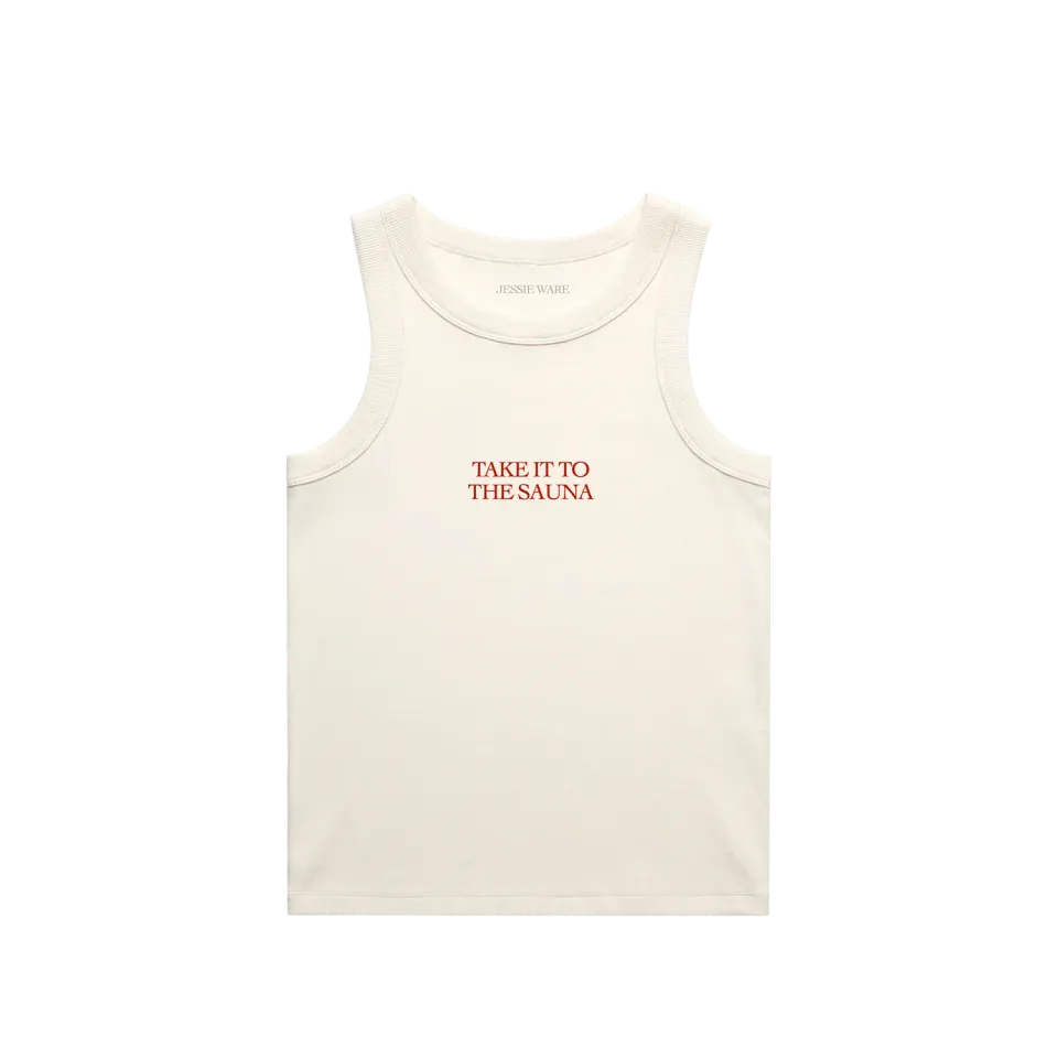 EMI Sauna débardeur écru coton bio XS à XL