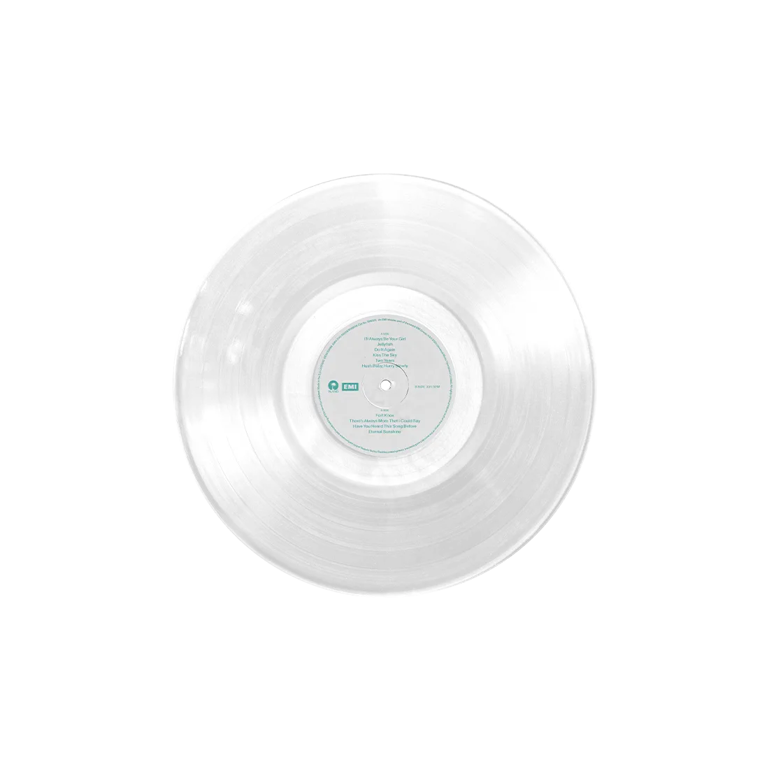EMI There's Always More vinyle crystal clear + carte