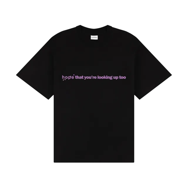EMI hope looking up t-shirt noir coton S-XXL