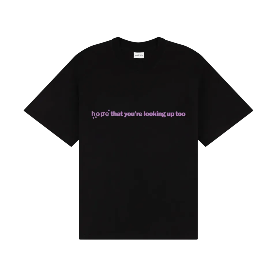EMI hope looking up t-shirt noir coton S-XXL