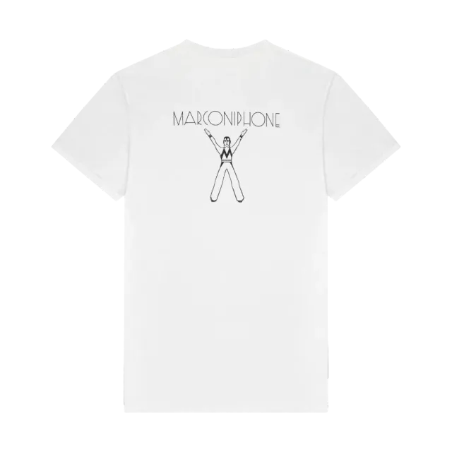 EMI Marconi T-shirt blanc coton 100% ring-spun